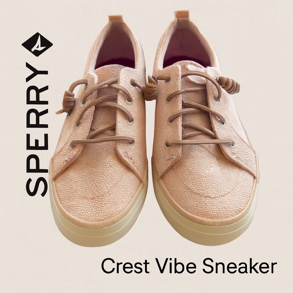 Sperry Crest Vibe Canvas Sneakers - Blush Pink